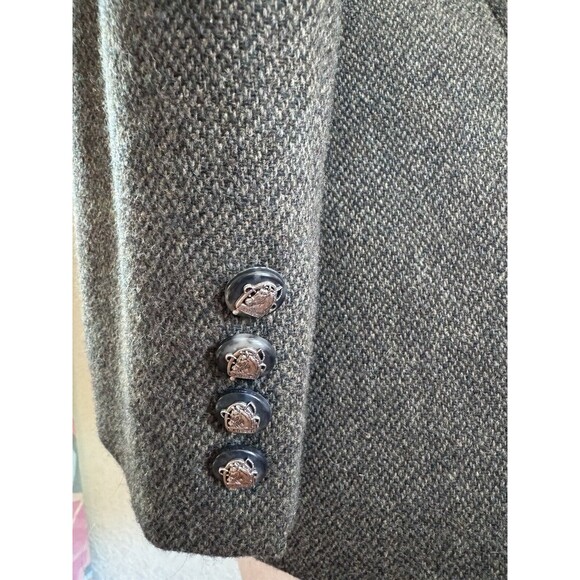 Vintage Lauren Ralph Lauren Women 4P Olive Jacket Blazer Lambswool Preppy - Picture 4 of 13